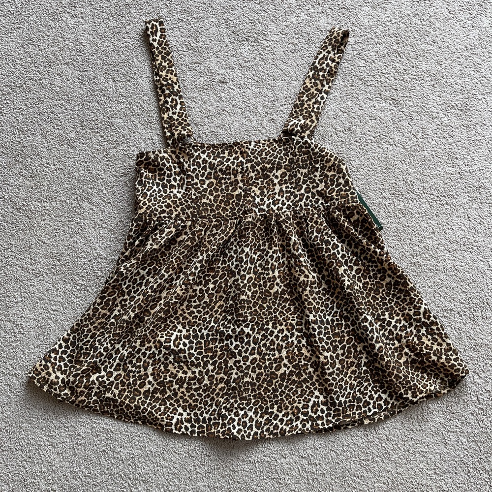 Cheetah Overall Dress